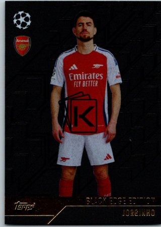 fotbalová kartička 2024-25 Topps Match Attax UEFA Club Competitions Topps Black Edge Edition BE4 Jorginho (Arsenal)