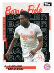 fotbalová kartička 2025-26 Topps Team set FC Bayern Munchen Bona Fide Baller BB-4 Alphonso Davies