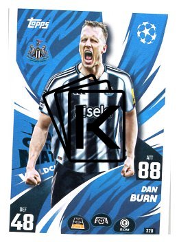 fotbalová kartička 2025-26 Topps Match Attax UCC 320 Dan Burn (Newcastle United)