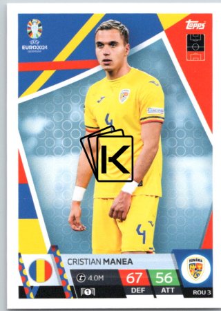 fotbalová karta Topps Match Attax EURO 2024 ROM3 Cristian Manea (Romania)
