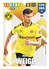 Fotbalová kartička Panini Adrenalyn XL FIFA 365 - 2020 Team Mate 203 Julian Weigl Borussia Dortmund