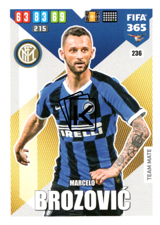 Fotbalová kartička Panini Adrenalyn XL FIFA 365 - 2020 Team Mate 236 Marcelo Brozović Inter Milan