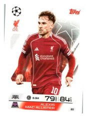 fotbalová kartička 2025-26 Topps Match Attax UCC 20 Aleix Mac Allister (Liverpool)