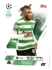 fotbalová kartička 2025-26 Topps Match Attax UCC 207 Geovany Quenda (Sporting Clube de Portugal)