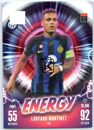 2023-24 Topps Match Attax EXTRA UEFA Club Competition Energy 279 Lautaro Martínez (FC Internazionale Milano)