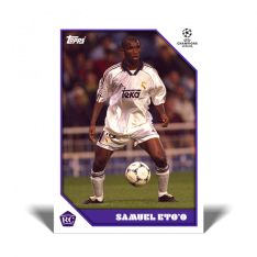 Fotbalová kartička Topps Lost Rookie Samuel Eto'o Real Madrid CF