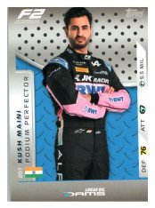 2025 Topps Turbo Attax F1 DAMS Lucas Oil F2 Podium Perfections HP 207 Kush Maini