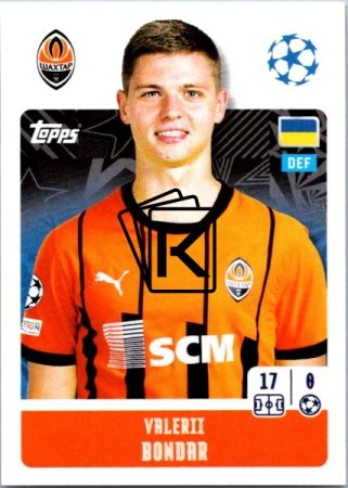 2024-25 Topps Champions League 199 Valeriy Bondar (FC Shakhtar Donetsk)