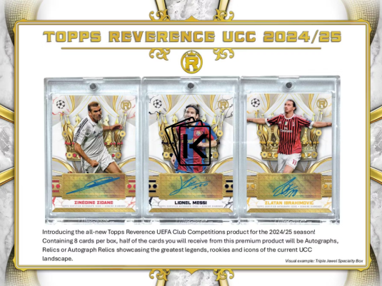 2024-25 Topps Topps Reverence UEFA Club Competitions Hobby Box