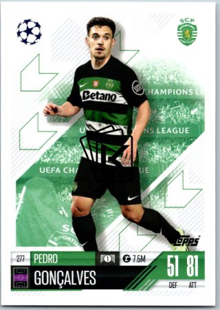 fotbalová kartička 2024-25 Topps Match Attax UEFA Club Competitions 277 Pedro Gonçalves (Sporting Clube de Portugal)
