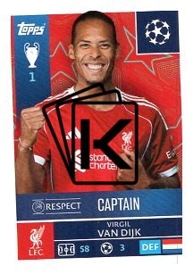2025-26 Topps Champions League  Liverpool FC 253 Virgil van Dijk