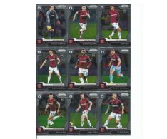 2019-20 Panini Prizm Premier League Týmový set West Ham United 15 karet