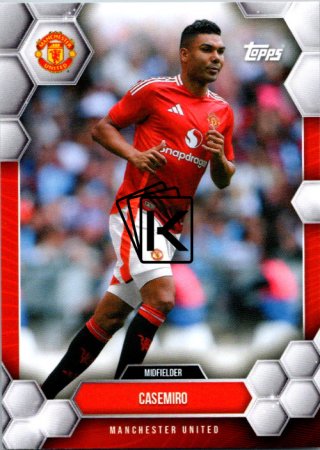 fotbalová kartička 2024-25 Topps Manchester United Fan Set 11 Casemiro