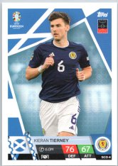 fotbalová karta Topps Match Attax EURO 2024 SCO4 Kieran Tierney (Scotland)