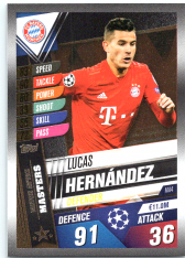 Fotbalová kartička 2019-2020 Topps Match Attax Champions League 101 Masters MA4 Lucas Hernandez FC Bayern Munchen