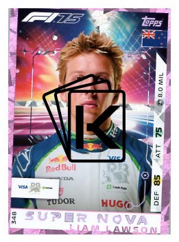 2025 Topps Turbo Attax F1 VCARB Supernova 348 Liam Lawson-Paralel Pink