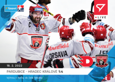 Hokejová kartička SportZoo 2021-22 Live L-106 HC Dynamo Pardubice - HC Mountfield Hradec Králové /49