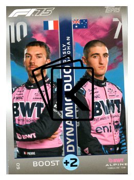 2025 Topps Turbo Attax F1 BWT Alpine  60	Pierre Gasly / Jack Doohan