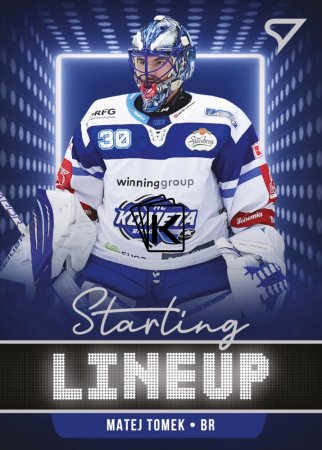 hokejová kartička 2021-22 SportZoo Tipsport Extraliga Serie 2 Starting Line Up SLU-37 Matej Tomek HC Kometa Brno