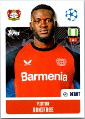 2024-25 Topps Champions League 111 Victor Boniface (Bayer 04 Leverkusen)