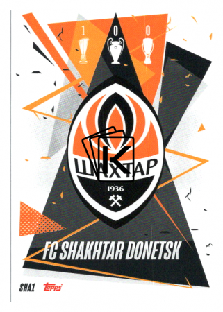 fotbalová kartička Topps Match Attax Champions League 2020-21 SHA1 Team Logo Shakhtar Donetsk