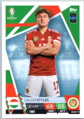 fotbalová karta Topps Match Attax EURO 2024 HUN11 Callum Styles (Hungary)