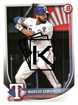 Baseballová karta 2025 Bowman 24 Marcus Semien, Texas Rangers