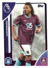 fotbalová kartička 2025-26 Topps  Premier League 319 Luca Koleosho (Burnley)