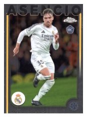fotbalová kartička 2024-25 Topps Chrome 186 Raúl Asencio, Real Madrid C.F. RC