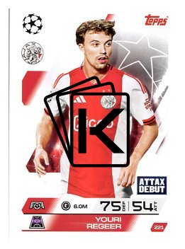 fotbalová kartička 2025-26 Topps Match Attax UCC 221 Youri Regeer (AFC Ajax)