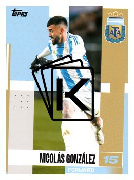 fotbalová kartička 2024-25 Topps Argentina Team Set 18 Nicolás González