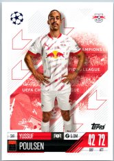fotbalová kartička 2024-25 Topps Match Attax UEFA Club Competitions 241 Yussuf Poulsen (RB Leipzig)