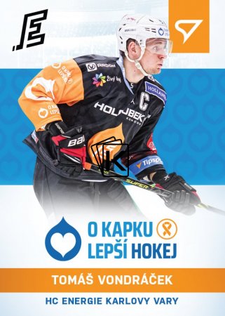 hokejová kartička 2021-22 SportZoo Live Tipsport Extraliga O Kapku Lepší Hokej  KN-09 Tomáš Vondráček HC Energie Karlovy Vary /34