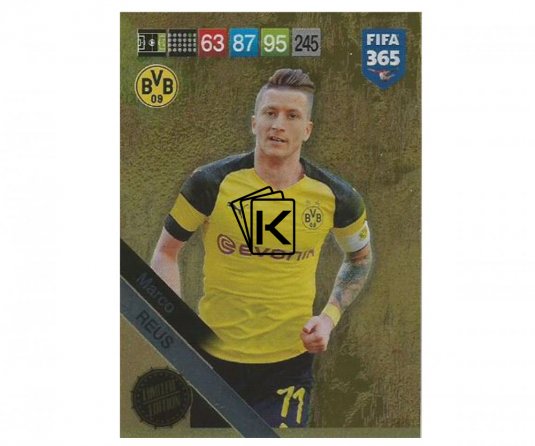 Fotbalová kartička Panini FIFA 365 – 2019 Limited Edition Marco Reus Borussia Dortmund