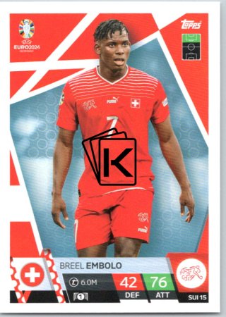 fotbalová karta Topps Match Attax EURO 2024 SUI15 Breel Embolo (Switzerland)