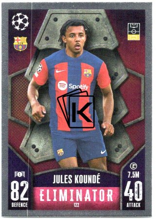 Fotbalová kartička 2023-24 Topps Match Attax UEFA Club Competitions 122 Jules Koundé  FC Barcelona