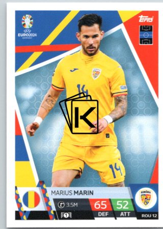fotbalová karta Topps Match Attax EURO 2024 ROM12 Marius Marin (Romania)
