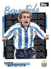 fotbalová kartička 2025-26 Topps Team Set Argentina Bona Fide Baller  23 Gabriel Batistuta