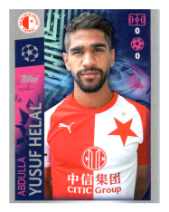 2019-20 Topps Champions League samolepka 591 Yusuf Helal Slavia Praha