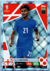 fotbalová karta Topps Match Attax EURO 2024 Blue Crystal ENG16 Ollie Watkins England