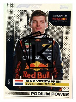 2025 Topps Turbo Attax F1 Oracle Red Bull Racing  Podium Power 329 Max Verstappen
