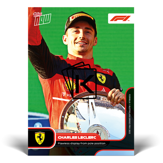 kartička 2022 Topps Now 009 Charles Leclerc Scuderia Ferrari :: Kartičkárna