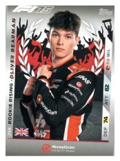 2025 Topps Turbo Attax F1 Moneygram Haas Rookie Rising HP 258 Oliver Bearman