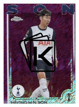 fotbalová kartička 2024-25 Topps Chrome Magenta 68 Heung-Min Son