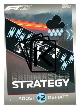2025 Topps Turbo Attax F1 Strategy Card 1 Rainmaster
