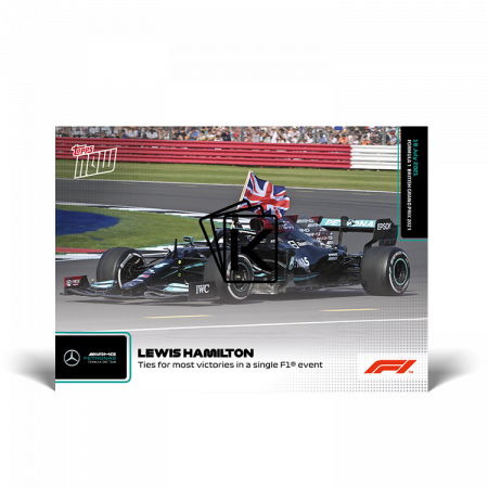 kartička Formule 1 Topps Now 2021 032 Lewis Hamilton Mercedes