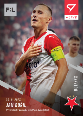 fotbalová kartička 2023-24 SportZoo Fortuna Liga Live L-02 Jan Bořil SK Slavia Praha  /107
