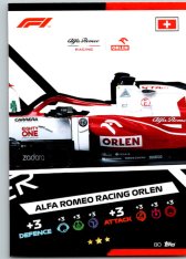 2021 Topps Formule 1 Turbo Attax Power Action 80 Alfa Romeo