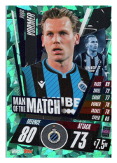 fotbalová kartička Topps Match Attax Champions League 2020-21 Man of the Match MM21 Ruud Vormer - Club Brugge