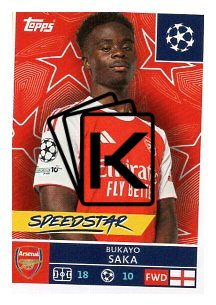 2025-26 Topps Champions League Arsenal FC 66 Bukayo Saka